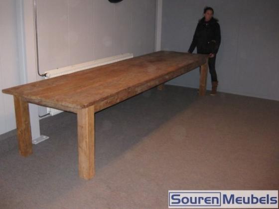 Teak tafel oud hout 400x100cm (5)
